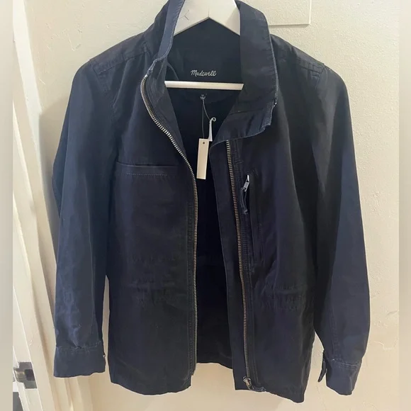 Madewell Utility Jacket New With Tags Size XS Women’s Black - Picture 4 of 9